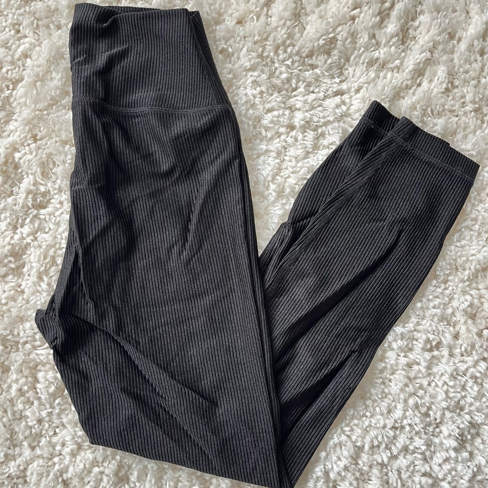 Black shimmery leggings